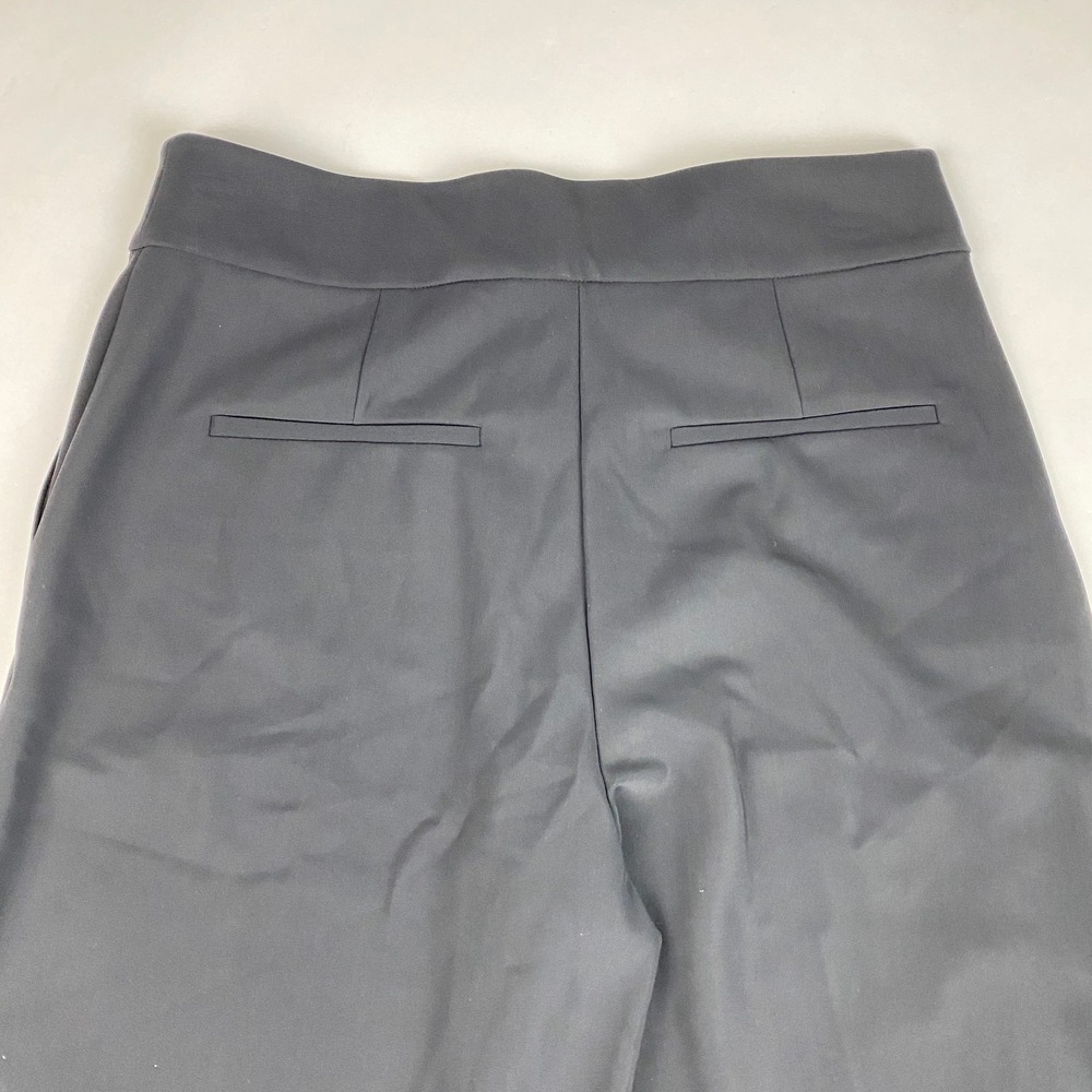 NWT Theory High Waist Wide Leg Precision Ponte Pants Women's Size 10 Black - Picture 7 of 14